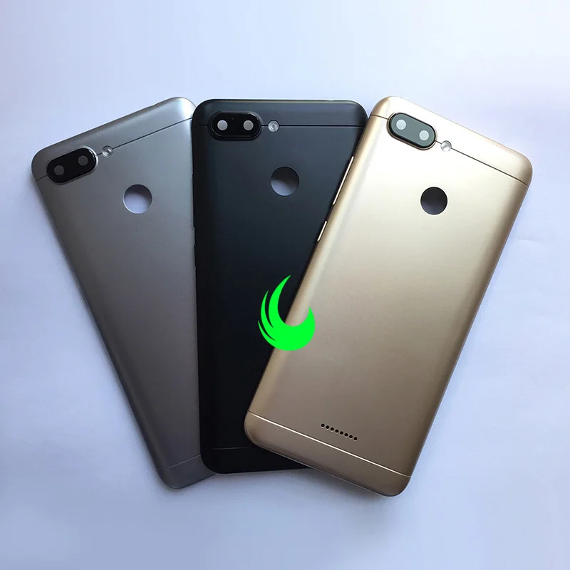 Back Housing For Xiaomi Redmi 6 Battery Back Cover Rear Door Case For Redmi6 Redmi 6 with Power Volume Buttons