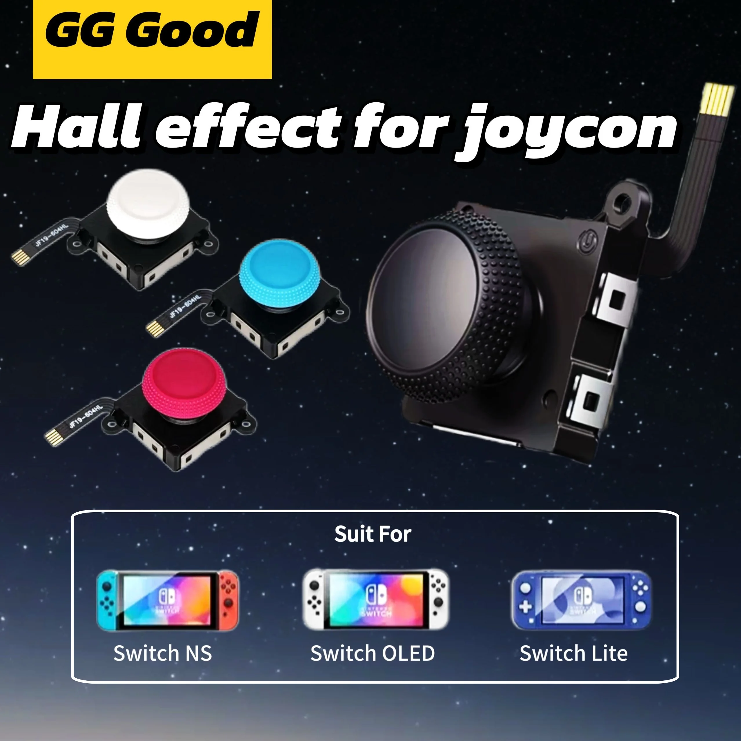 جديد قاعة تأثير الاستشعار عصا التحكم JoyCon التناظرية لاستبدال نينتندو سويتش/لايت/OLED تحكم التناظرية إصلاح عصا الإبهام