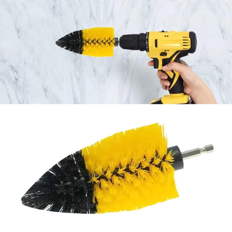 Conical Pointed Drill Brush Efficient Cleaning Tool for Home and Car Surfaces Transform Your Cleaning Experience F1CD