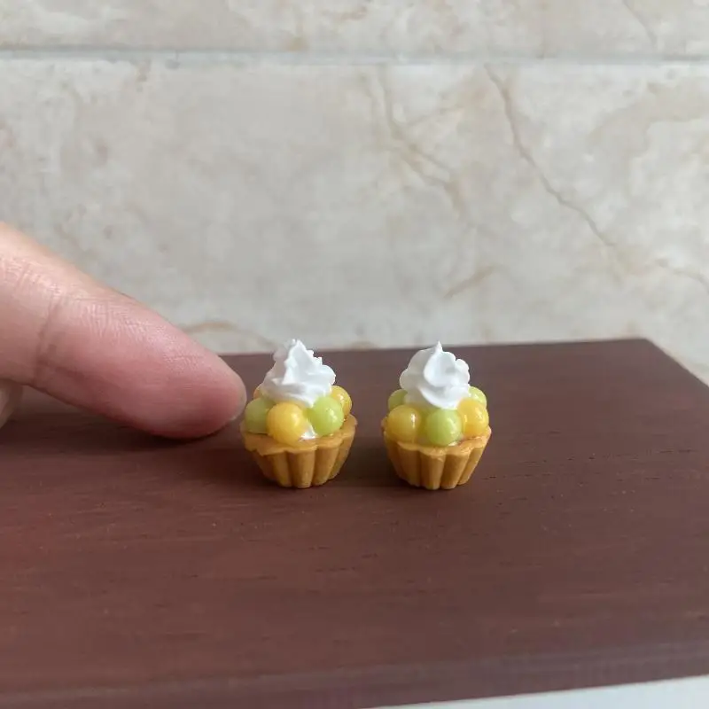 1Pcs Adorable Mini Fruit Tower Cake Simulation for Dollhouse Accessory Kid's Gift