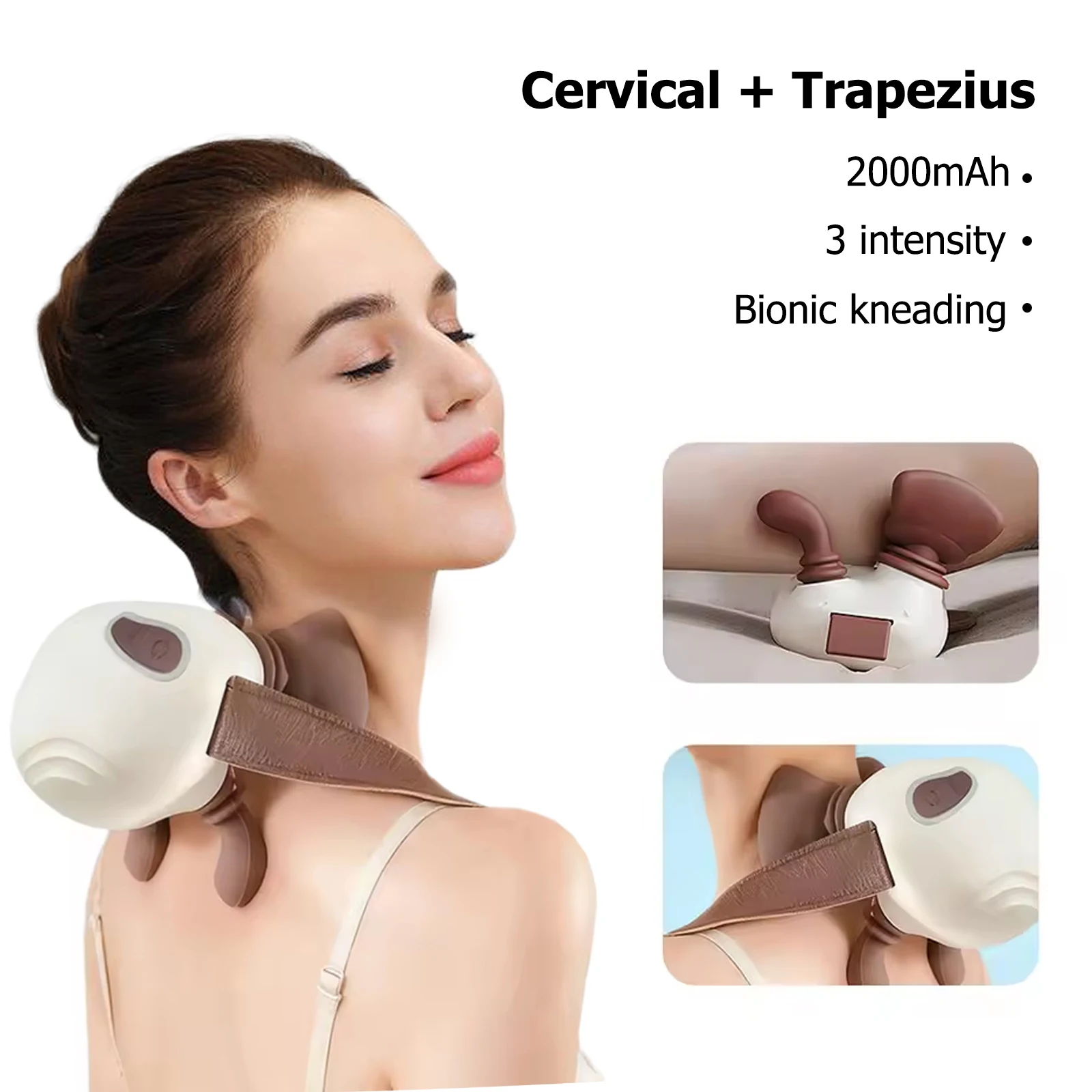 

Массажер для шеи и плеч, электрический разминающий массажер, массажеры для спины с подогревом, массажная подушка для мышц, шеи, талии, ног, тела