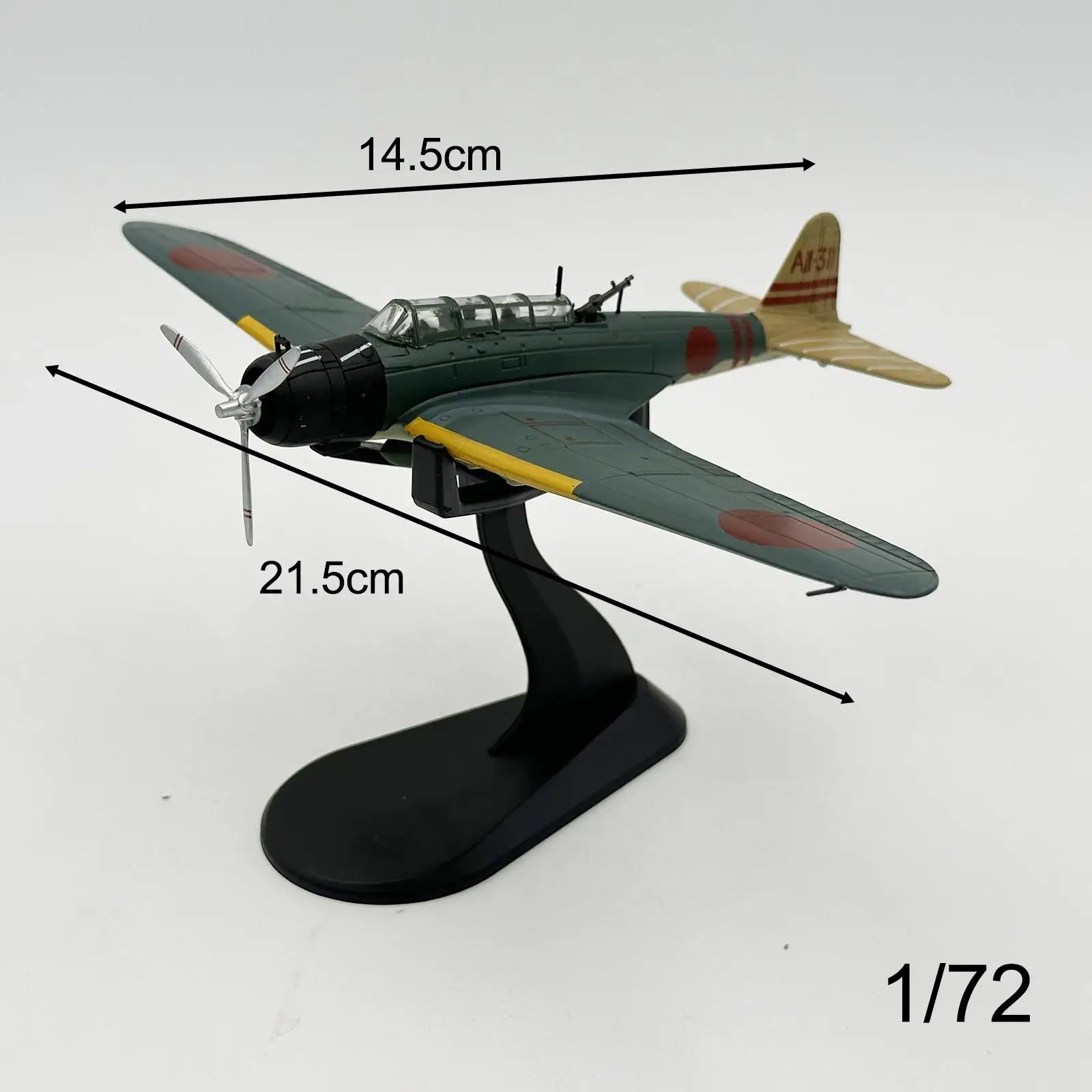 1:72 Scale Diecast Model Planes Fighter Jet Model for Cafes Bookshelf Office