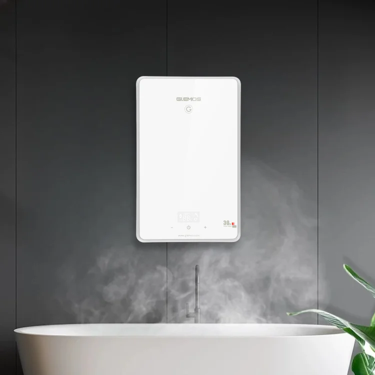 Factory Price 8kW Endless Hot Water Tankless Electric Gyser for Hotel Garage Commercial Shower Kitchen