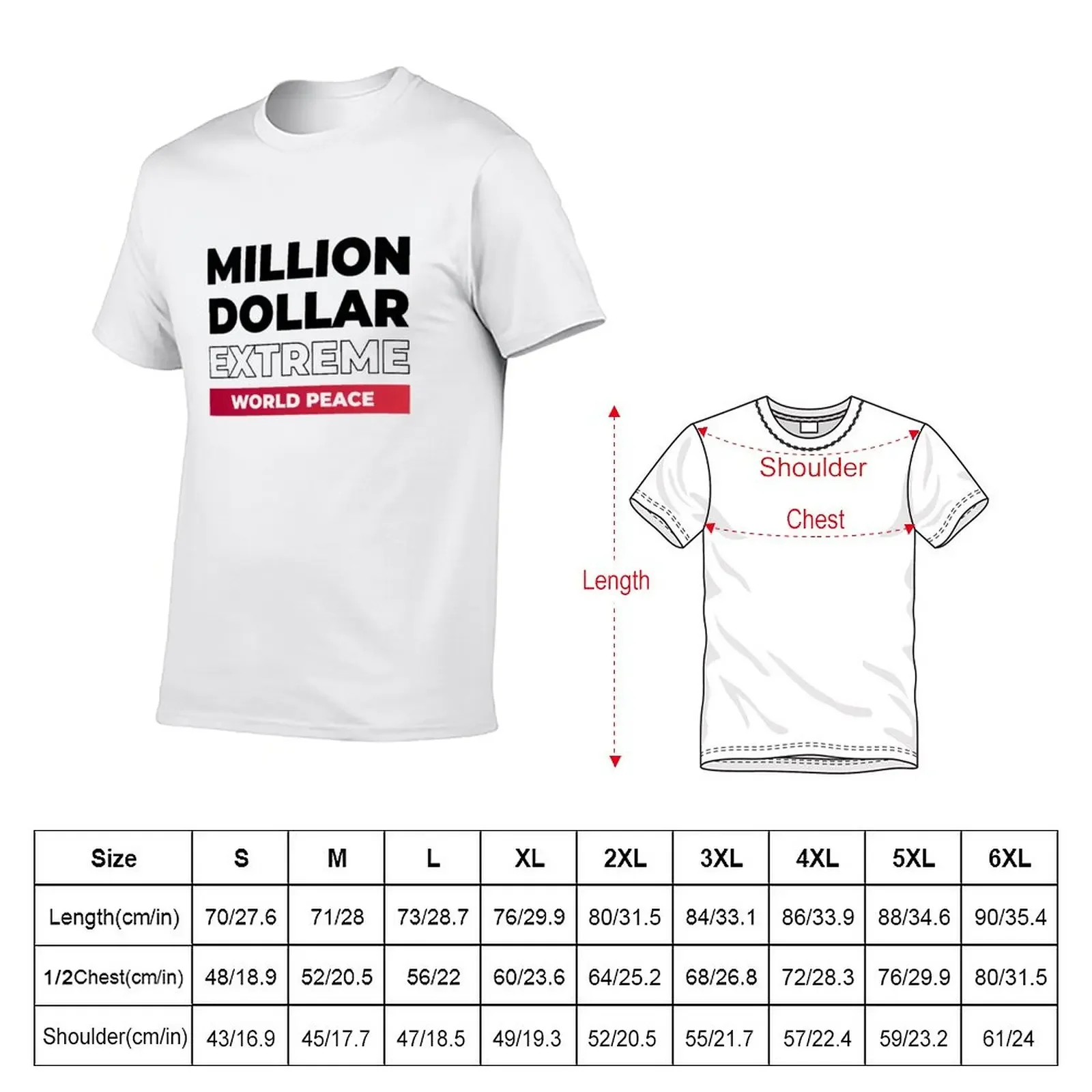 New Million Dollar Extreme T-Shirt rapper graphic tees blanks t shirt men 100℅ cotton