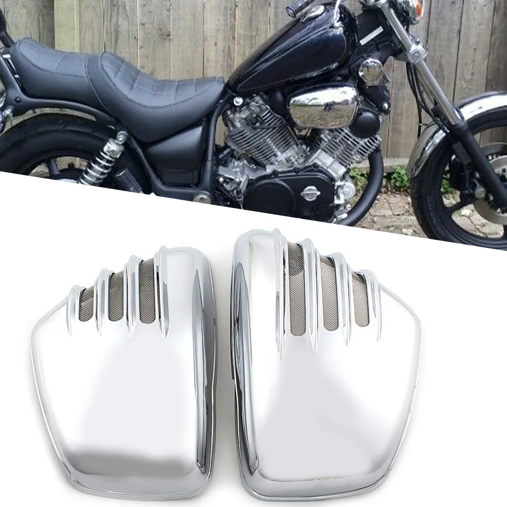 Motorcycle Accessories Left&Right Fairing Side Cover Protector Battery Cover For Yamaha Virago XV700 XV750 XV1000 XV1100 1984-Up