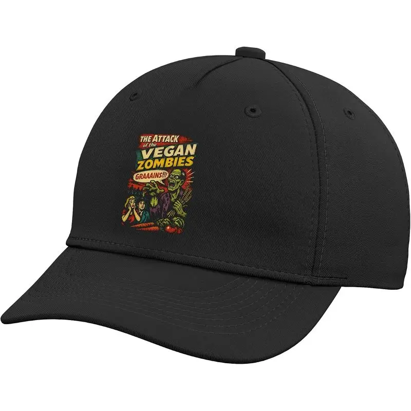 Zombi Vegetal Divertido - Ataque de Zombi Vegano Retro - Gorra de Béisbol Ajustable