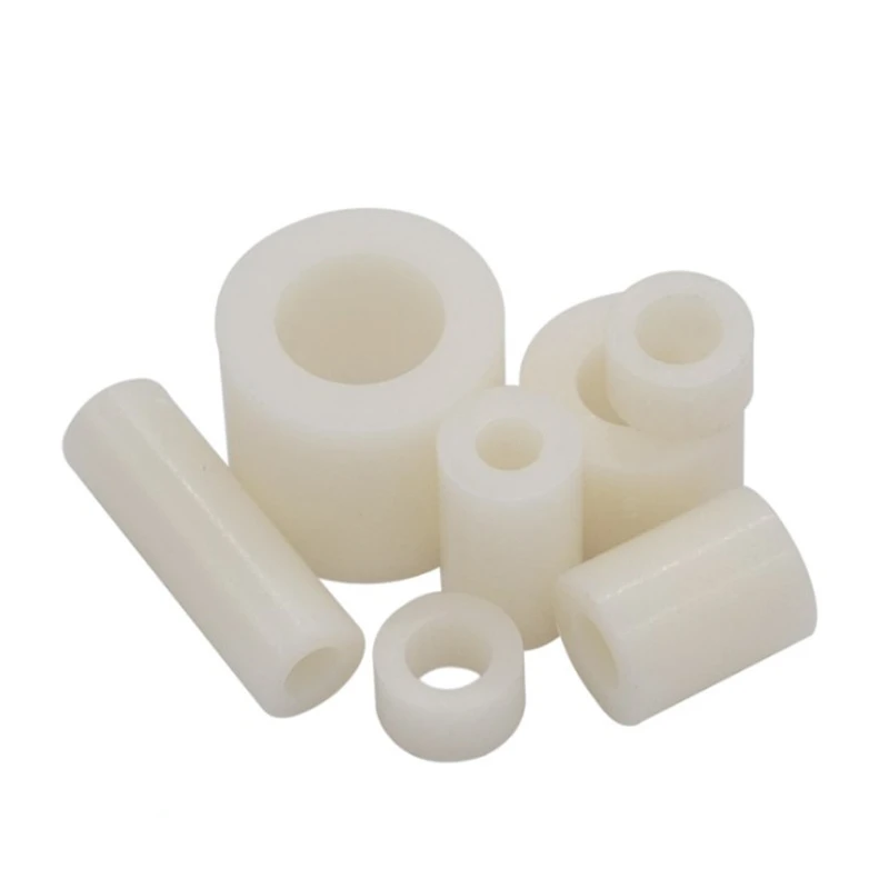 1000pcs M4 White Nylon ABS Round Hollow Non-Threaded Standoff Spacer PCB Board Screw Bolt Long Washer ID=4.2 OD=7.2