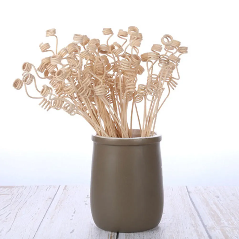 

20Pcs Diffuser Sticks Spiral Rattan Reed 2mm Diameter 25cm Natural Essential Oil Reeds Home Fragrance Aromatherapy Replacement