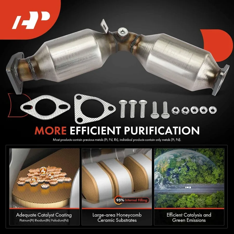 Left Catalytic Converter with Gasket DirectFit Compatible for Infiniti G35 20032007 M35 20062008 FX35 20032008 Nissan 350Z 2003