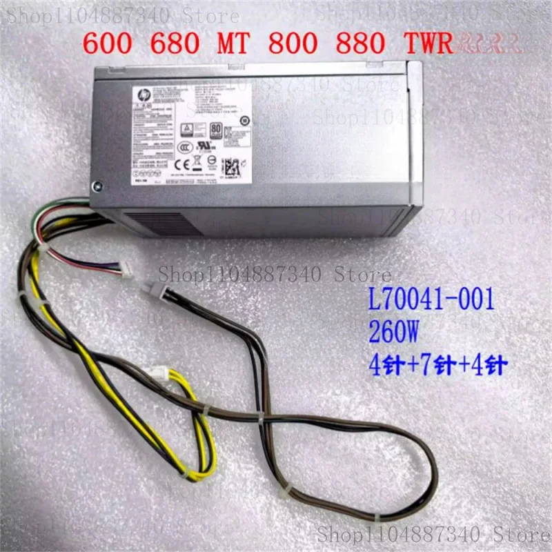 Z para HP 880 800 G6 TWR 600 680 MT 400 G7 Fonte de alimentação 260W PA-2251-5HK-HPF L70041-001
