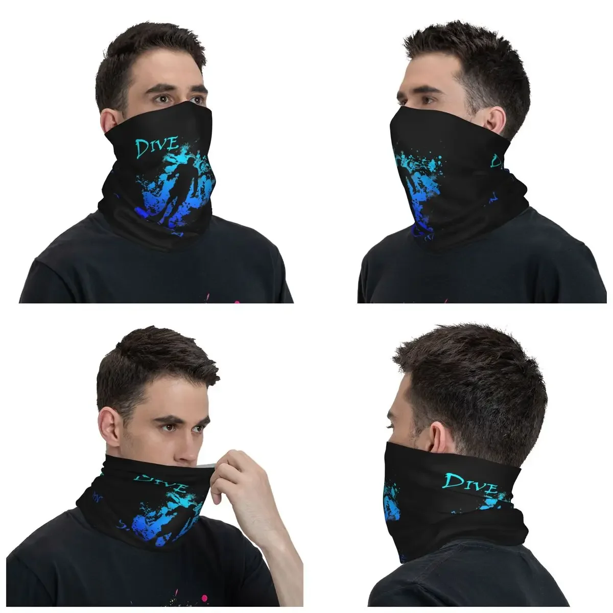 Scuba Dive Grand Cayman West Indies Vacation  Bandana Neck Cover Balaclavas Wrap Scarf Multi-use Headwear Riding Adult