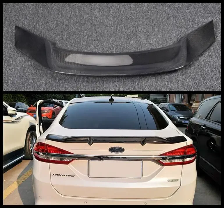 

R STYLE REAL CARBON FIBER ЗАДНЕГО КРЫЛА БАГАЖНИКА СПОЙЛЕР ДЛЯ Ford Mondeo / Fusion 2013 2014 2015 2016 2017 2018 2019 2020 2021