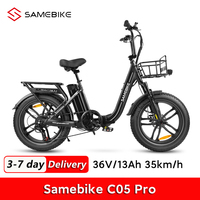 Samebike C05 Pro Electric Bicycle for Men Mountain Bike E-bike 500W 36V 13AH Lithium Battery Electric Bike 20\