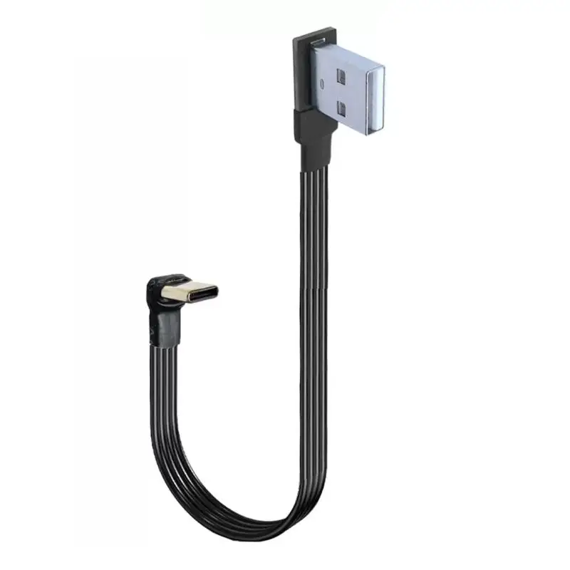 L4MD USB C Kabel Typ C Ladung schnelles rechter USB auf USB C -Kabelunterstützung 480 Mbit / s Daten und 10W – Detail 3