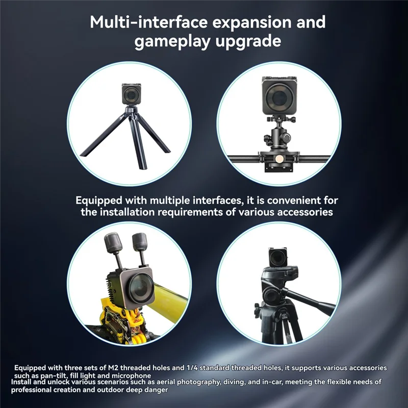 

Protective Case CNC Aluminum IP67 Waterproof For DJI O4 Pro Compatible With Gopro Base FPV Accessories