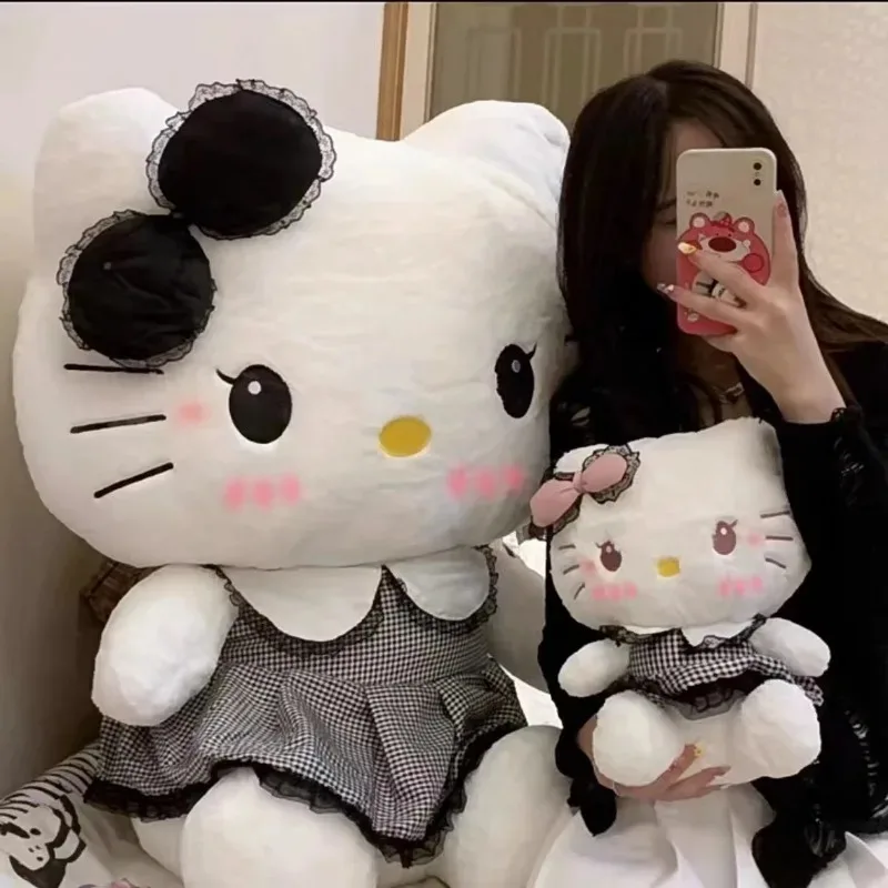 

70cm Big Size Sanrio Hello Kitty Cute Cartoon Characters Plush Toy Room Decoration Plushies Pillow Children's Holiday Gift