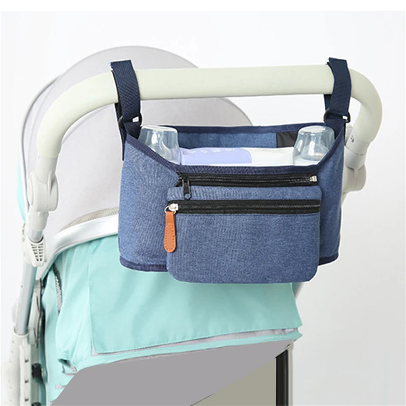 Stroller Organizer Bags Mummy Large Capacity Travel Hanging Bag Bottle Holder Pram Diaper Bags Baby Stroller Accessories