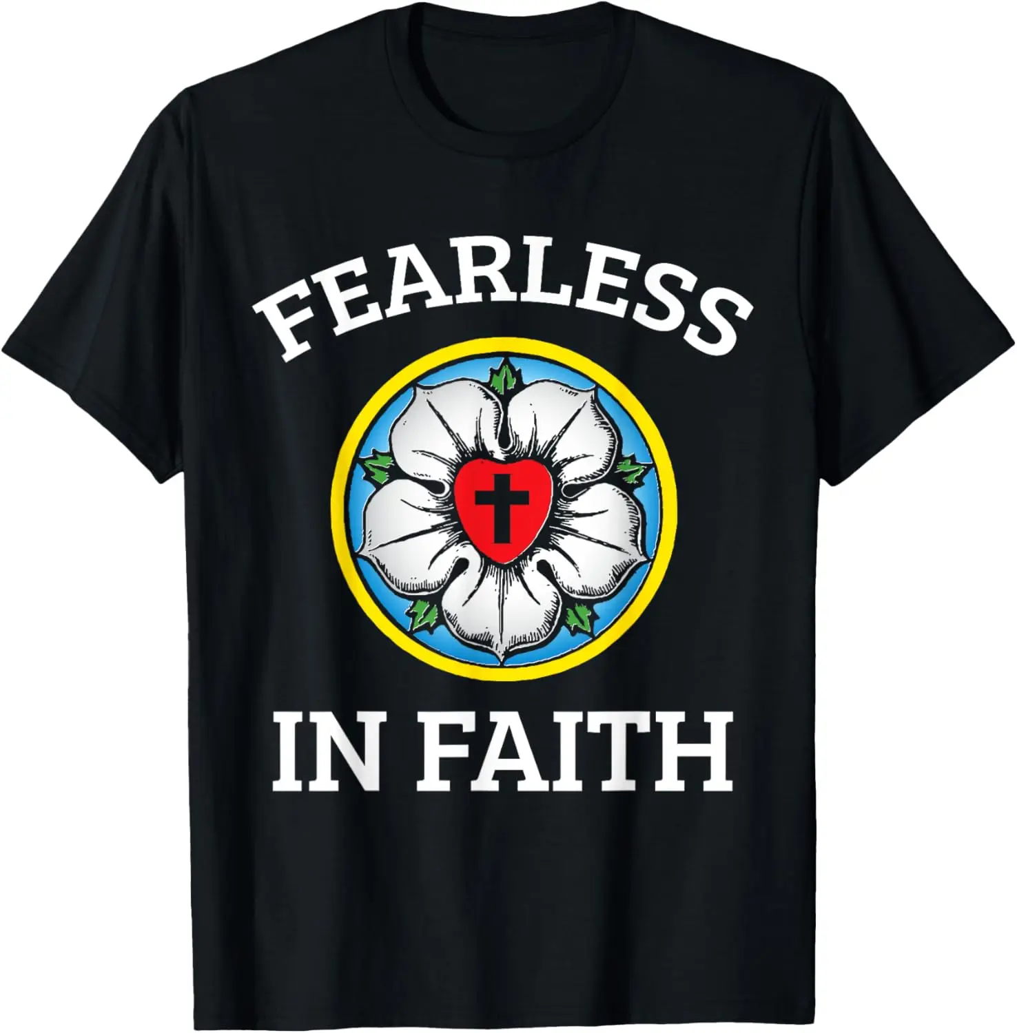 Geloof Lutheraans Martin Luther Rose Reformatie 95-theses T-shirt