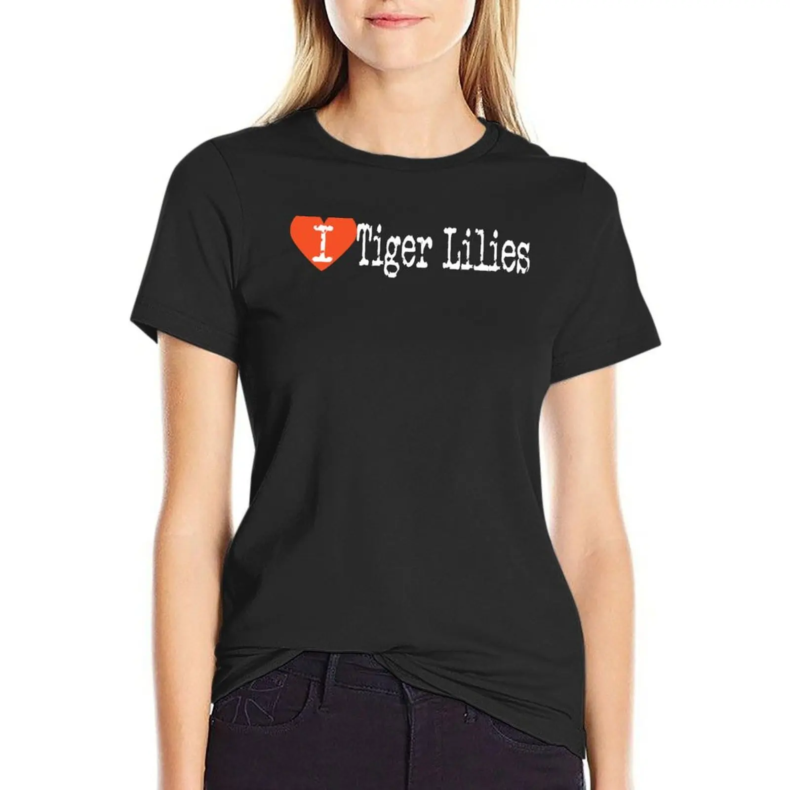 I Heart Tiger Lilies | Love Tiger Lilies - Lilium tigrinum T-Shirt Blouse vintage clothes Women t-shirts