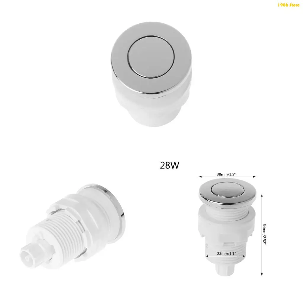 

U1JB Air Pressure Switch On Off Push Button For Bathtub Garbage Disposal for Whirlpoo