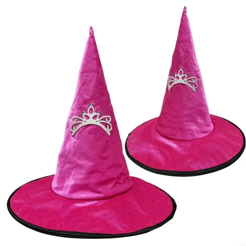 2025 New Witches Witch Hat for Women Witch Caps Halloween Cosplay Costumes Wizard Hats