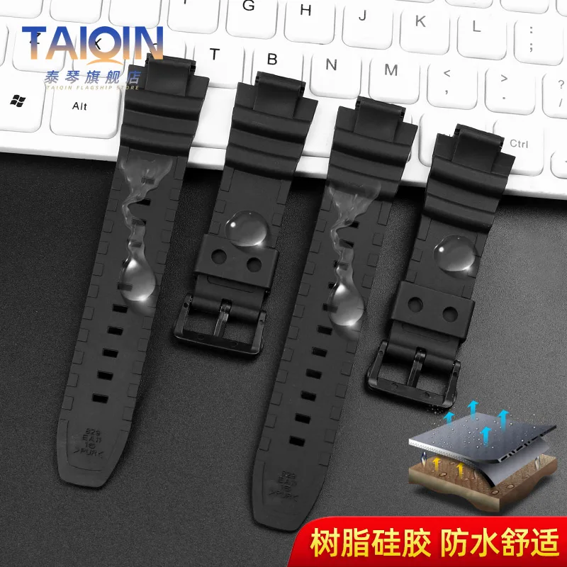 16mm For Casio MCW-100H 110H watchband WV-200 AE-2000 2100 W-S220 HDD-S100 resin silicone strap Sports Waterproof Wristband Belt