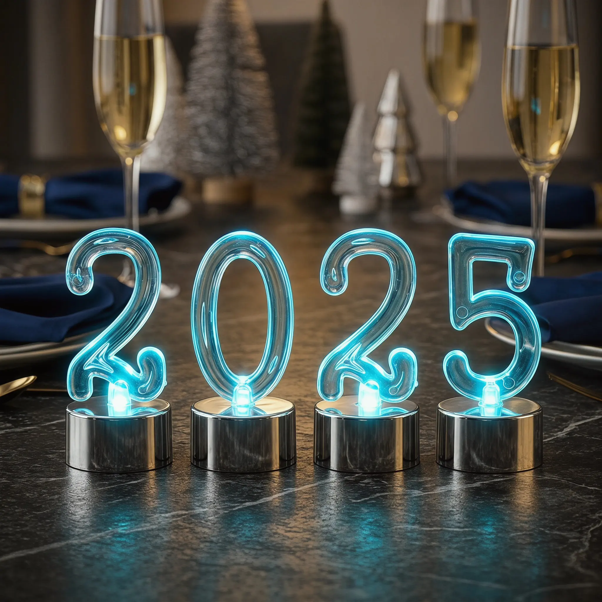 10Pcs Number Lamp LED Flameless Birthday Decorative Light Smokeless Safe Family Friendly Party Table Window Decor