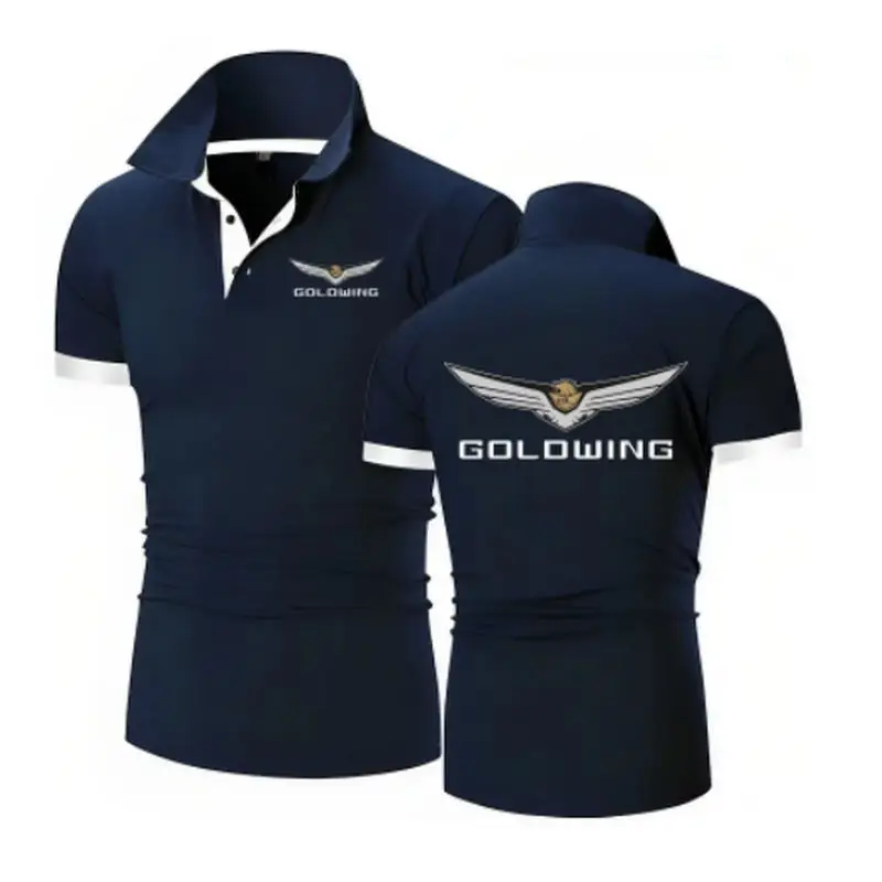 Goldwing Gl1500 GL1800 Japanisches Motorrad-Poloshirt für Herren, lässig, einfarbig, Sommermode, Marken-Poloshirts, M-5XL – Detail 5