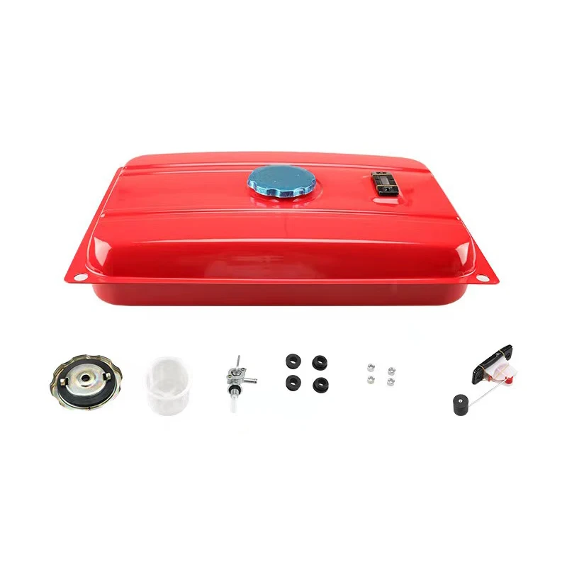 188F 5KW-8KW Gasoline Generator Accessories Fuel Tank Assembly Oil Switch Fuel Tank Cover Unit Fuel Tank Red and Black