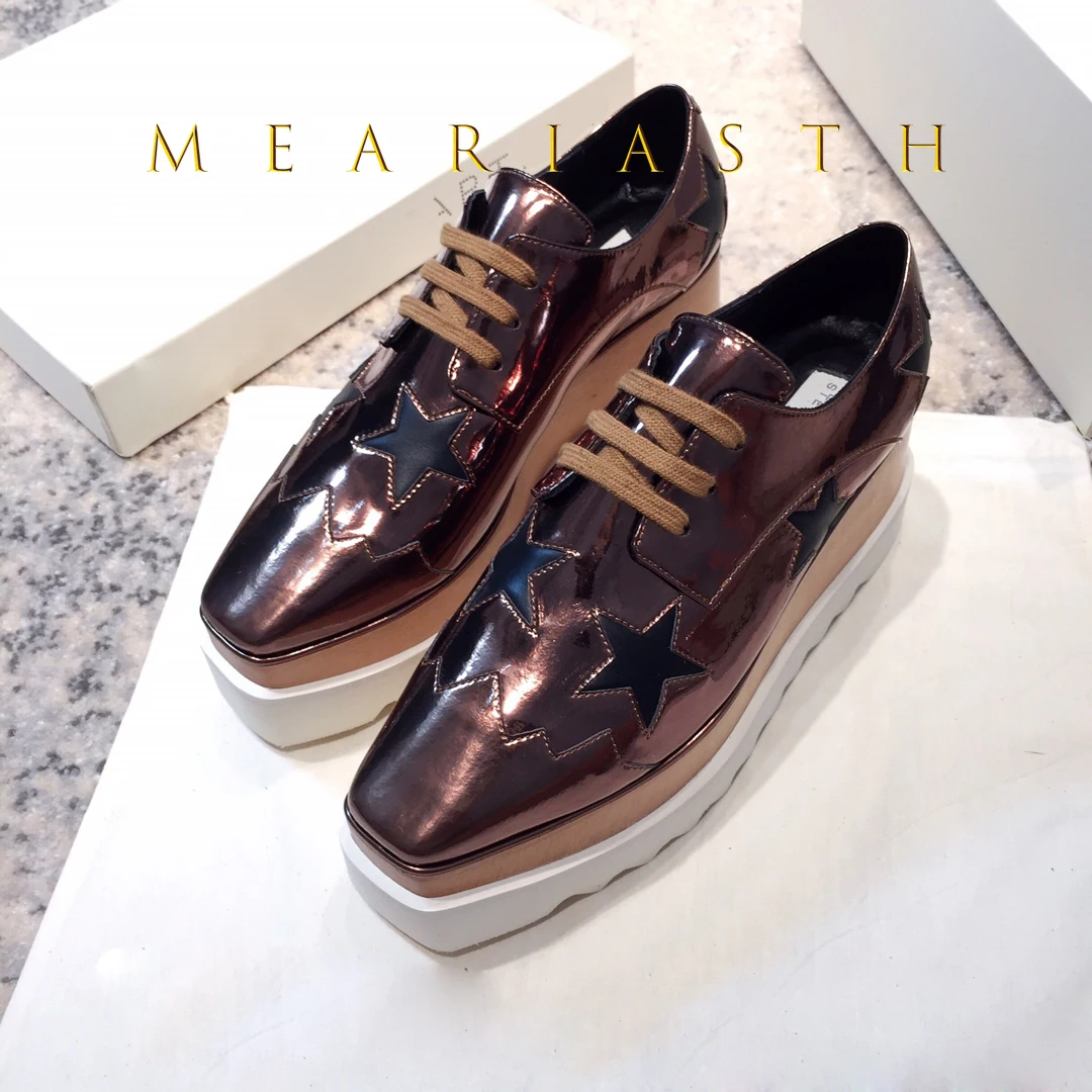 

Повседневная женская обувь с квадратным носком, женская обувь на платформе, женская обувь, балетки из лакированной кожи с неглубоким носком, сабо Modis, платье