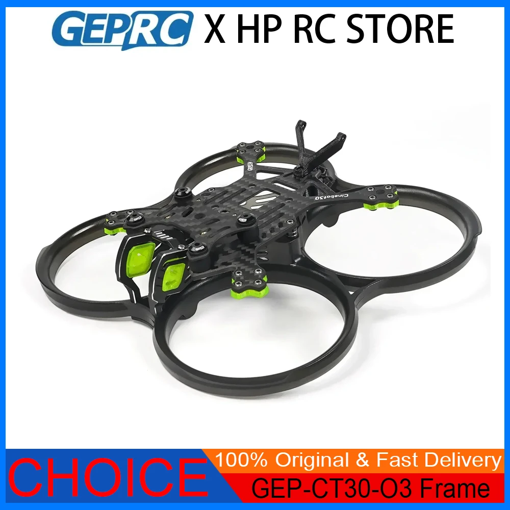 

GEPRC GEP-CT30 O3 Рамка CineBot30 3-дюймовый соответствующий воздушному блоку DJI O3 для FPV RC Drone аксессуары Рамка