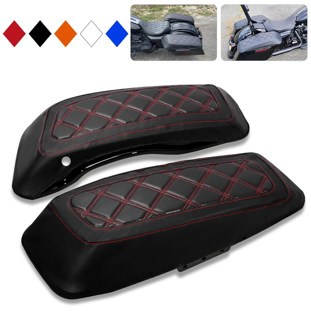 Twarde pokrowce na sakwy motocyklowe do Harley 2014-2025 FL Touring Road King przemieszczanie się po ulicy Road Glide Electra Glide czarny czerwony