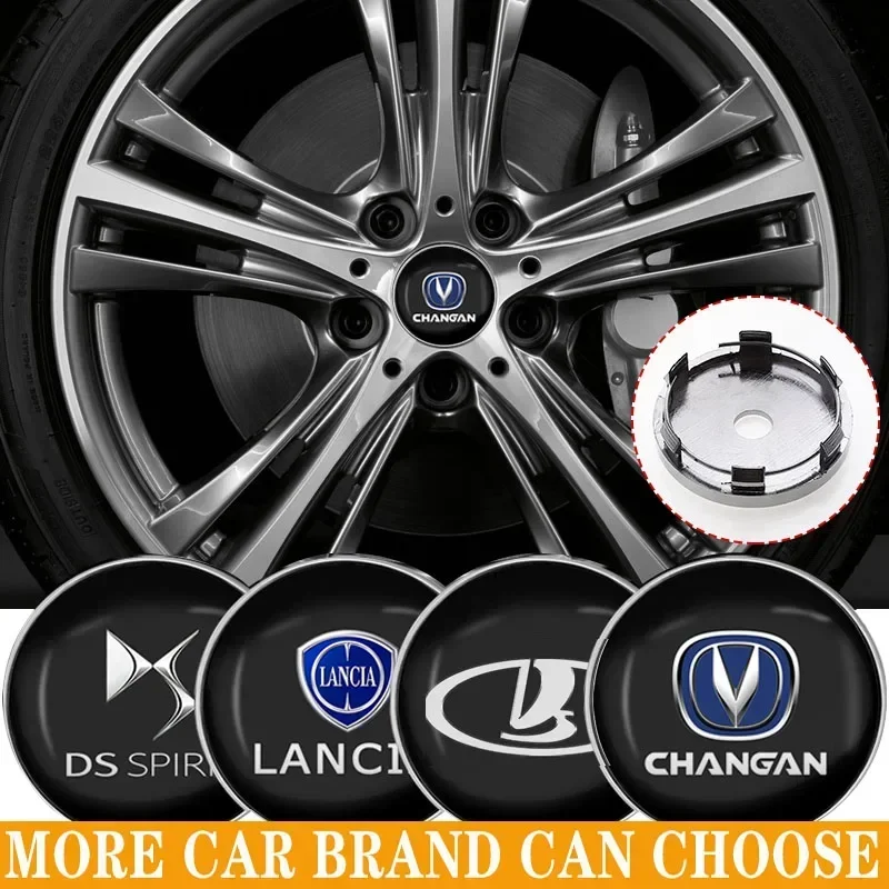 Car Wheel Center Hub Caps Vehicle Tyre Tire Rim Cover Sticker Decorations for Kia Telluride Seltos Optima Forte Ceed K5 K4 K2 K3