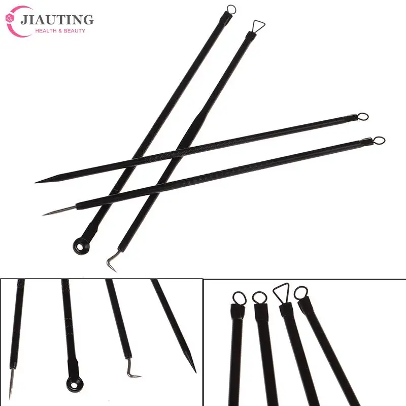 4/5PCS Blackhead Extractor Cleaner สิว Remover ชุดเข็มสแตนเลสจุดด่างดำ Facial Cleanser เครื่องมือ