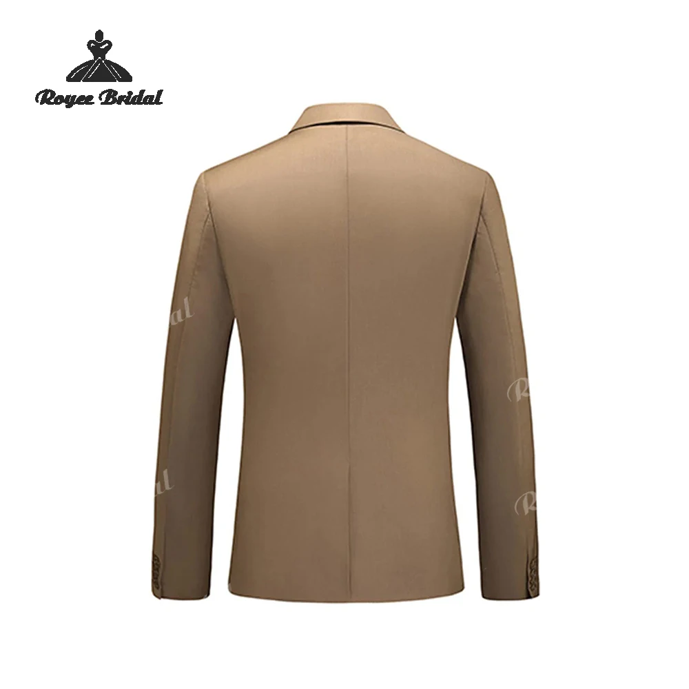 Three Piece Double Breasted Men's Suit Wedding 2026 Notched Lapel Formal Wedding Business Suit costume homme mariage