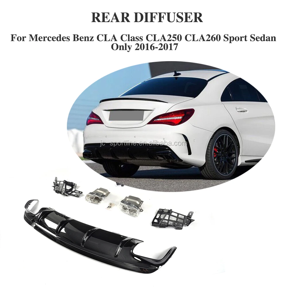 304 Steel CLA250 Car Exhaust Muffler for Mercede s Ben z CLA Class CLA250 CLA260 Sport Sedan Only 2016-2017