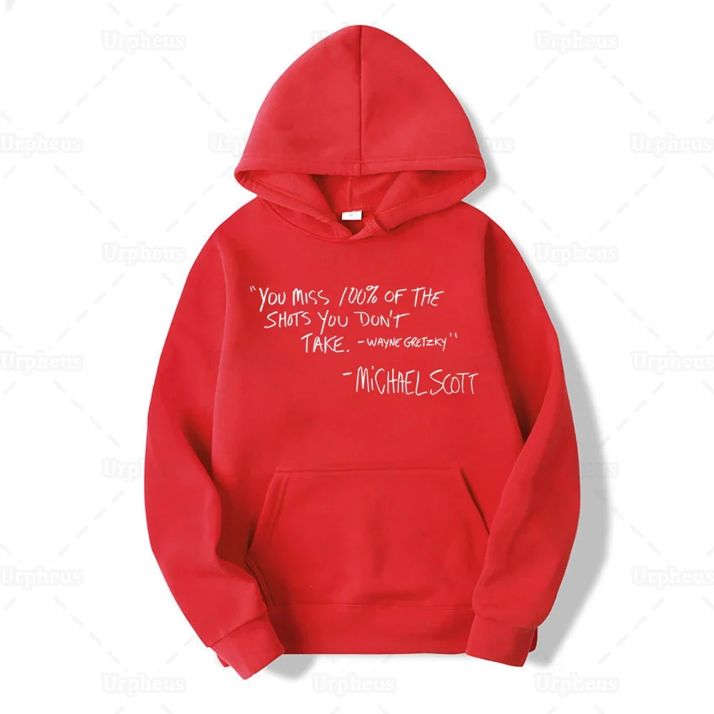 The Office Tv Show Hoodie Michael Scott You Miss 100% of The Shots You Don\'t Take Hoodie Sweatershirt The Office Quote