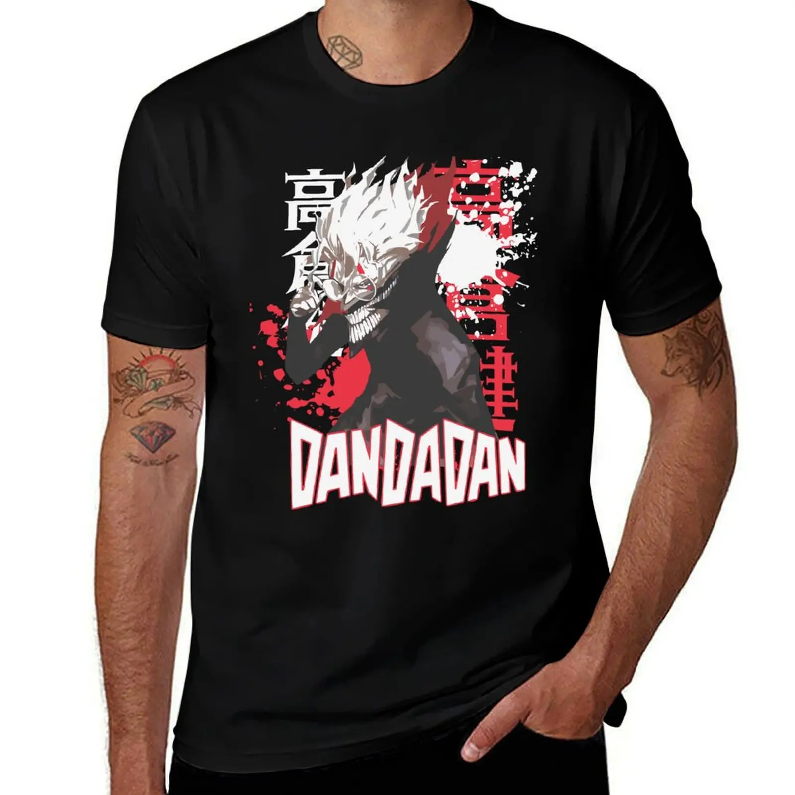 Dandadan Okarun Japanese T-Shirt summer tops customs aesthetic clothes Short sleeve tee men