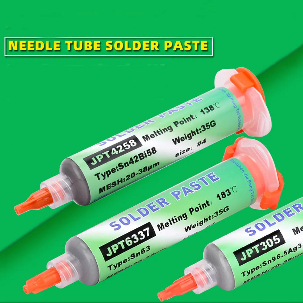 138/151/183℃ Melting Point Solder Paste Needle Tube USB LED BGA Welding Tool Set Professional Repair Rework Syringe Flux 20g