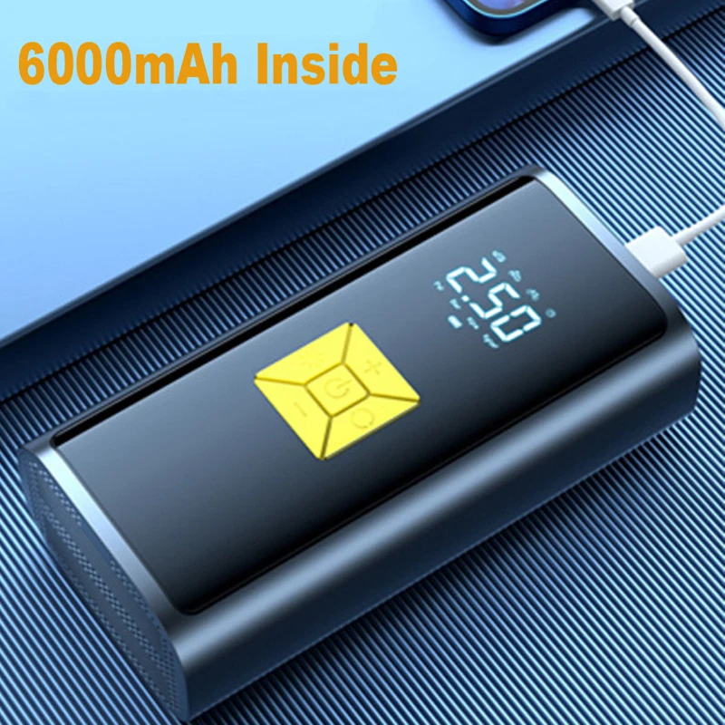 EAFC 6000mAh Car Inflator Wireless/Wired Air Compressor Air Inflator with LED Light Tire Inflator Air Pump 150 PSI Tire Pump Car
