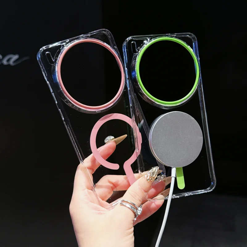 

High Transparent Question Mark Design Magnetic Suction Phone Case for X200ULTRA VIVOX200S Protective Sleeve