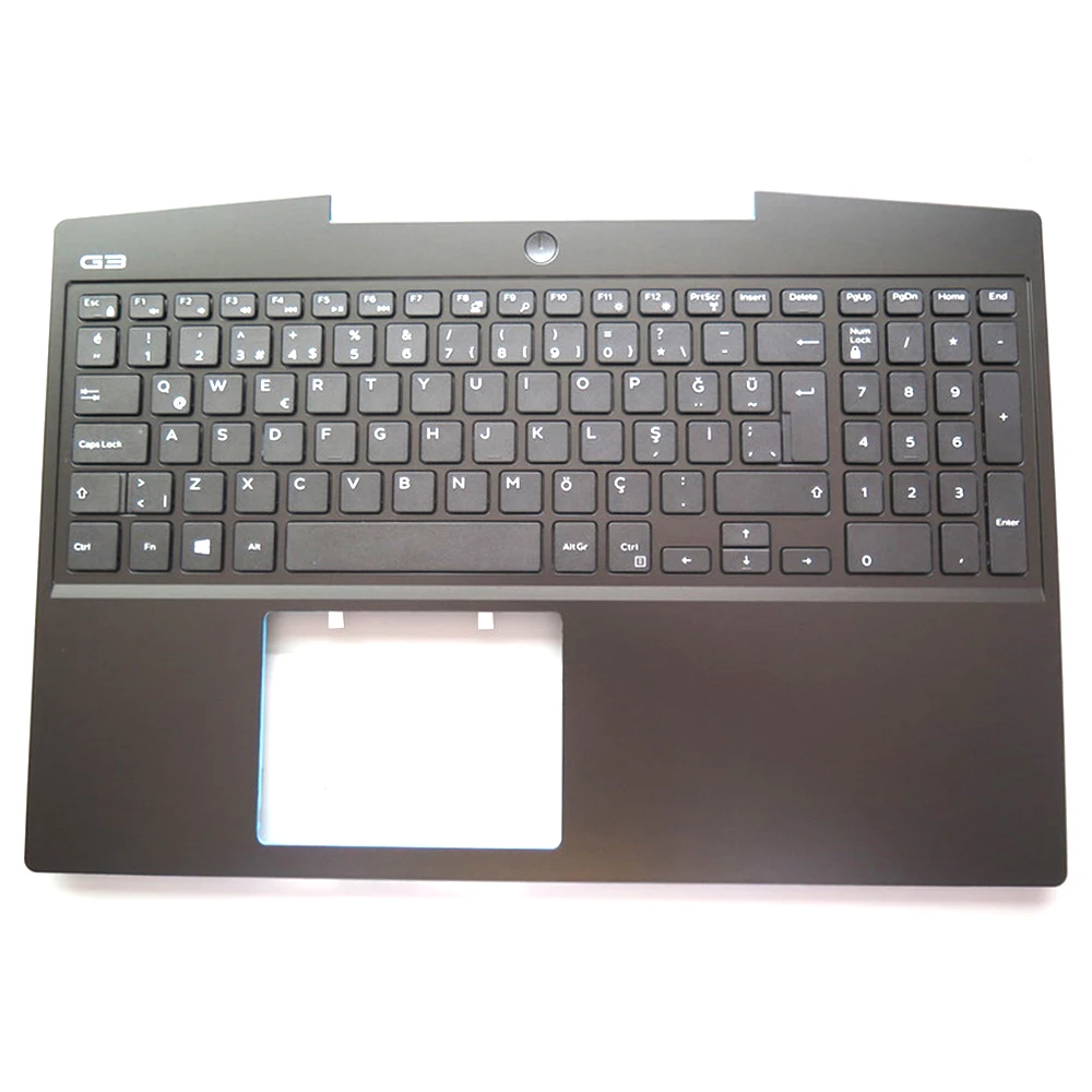 Laptop Palmrest For DELL G3 3590 3500 0P0NG7 P0NG7 0H80WY H80WY Without Backlit Turkish TR Keyboard Black Upper Case New