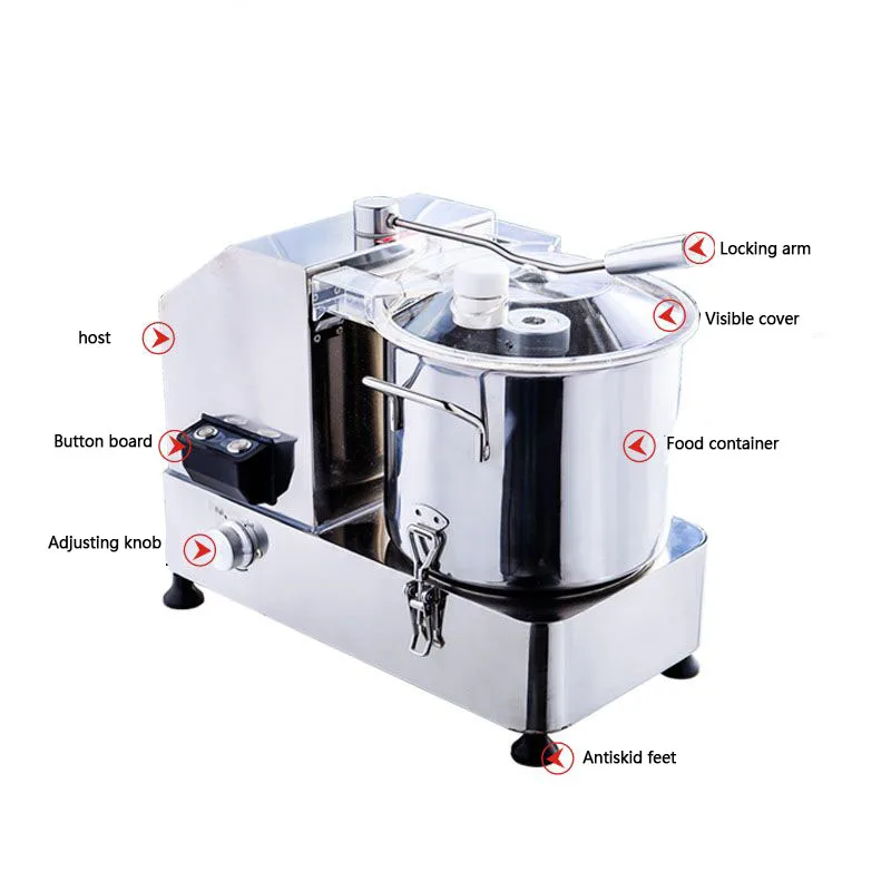 750W 6/9L Capacity Electric Chopper Meat Grinder Mincer Food Processor Slicer Commercial meat grinder