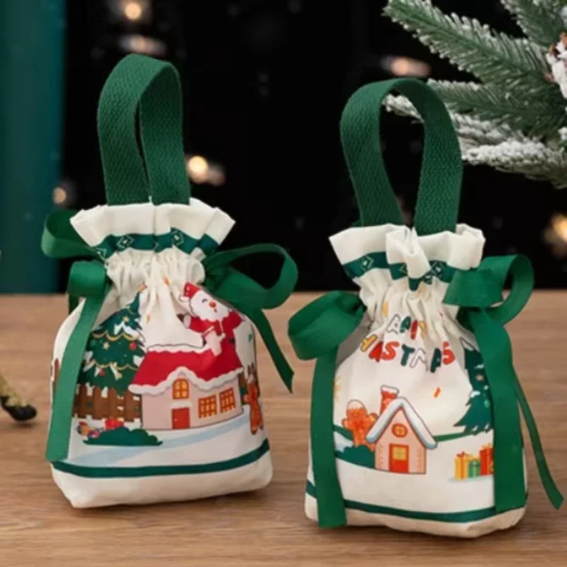 10-40 sacchetti regalo natalizi per le vacanze, sacchetti per caramelle alle mele, sacchetti creativi per la notte della pace per bambini, piccoli confezioni regalo per regali di Natale