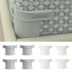4PCS Adjustable Bed Sheet Clips DIY Non-slip Anti-Slip Sheet Holders Invisible Anti-run Heavy Duty Bed Sheet Holder