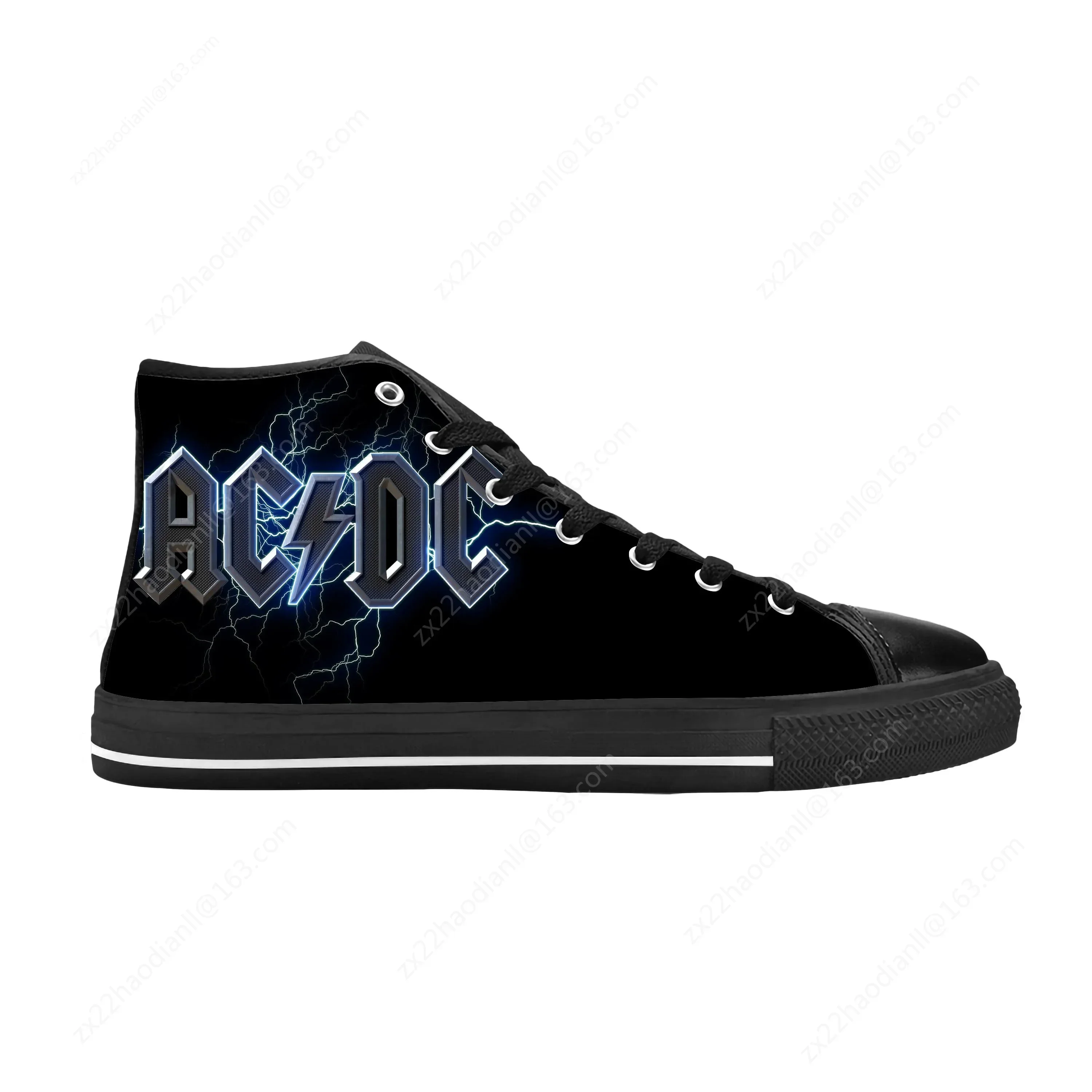 Hot Dcs Hard Blues Heavy Metal Rock Band Ac Acdcs Casual Cloth Shoes High Top Comfortable Breathable 3D Print Men Women Sneakers