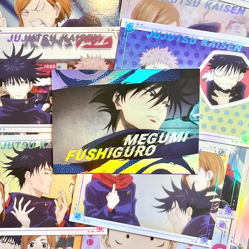 

Аниме Jujutsu Kaisen Itadori Yuji Fushiguro Megumi Kugisaki Nobara Satoru Gojo Cosplay Laser Double Flash Stub Color Paper Gifts