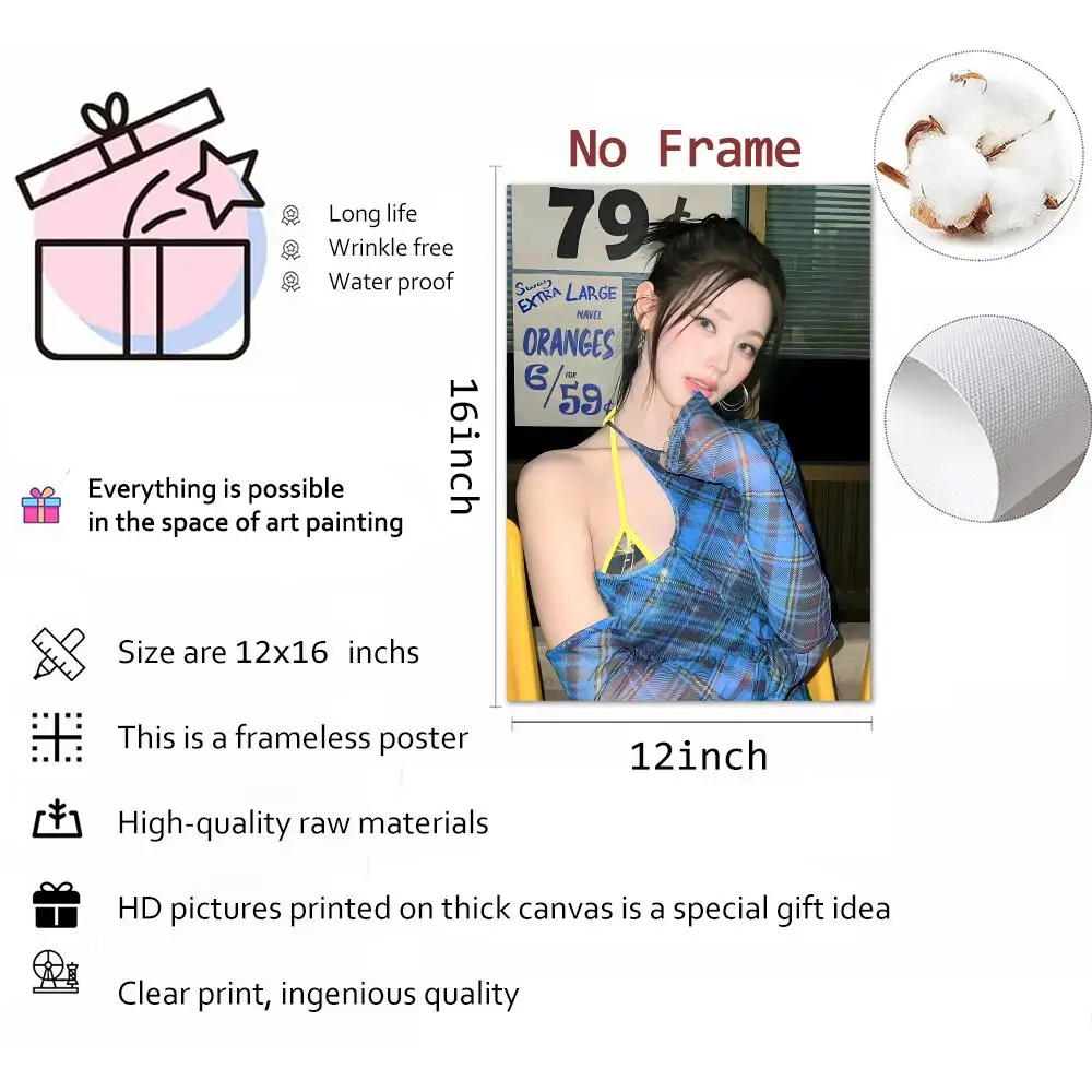 Cho Mi Yeon Singer Performer Painting Calligraphy Wall Art Mural Living Room Canvas Decor Gifts