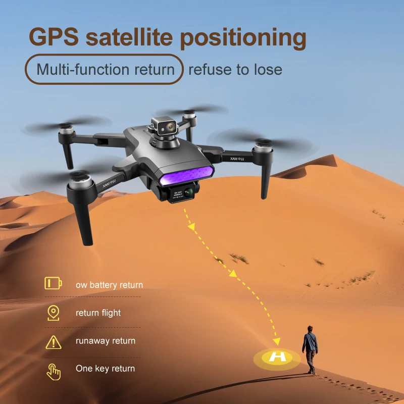 

8K electric adjustable LU9 MAX new intelligent drone dual camera 360 ° laser obstacle avoidance quadcopter GPS automatic return