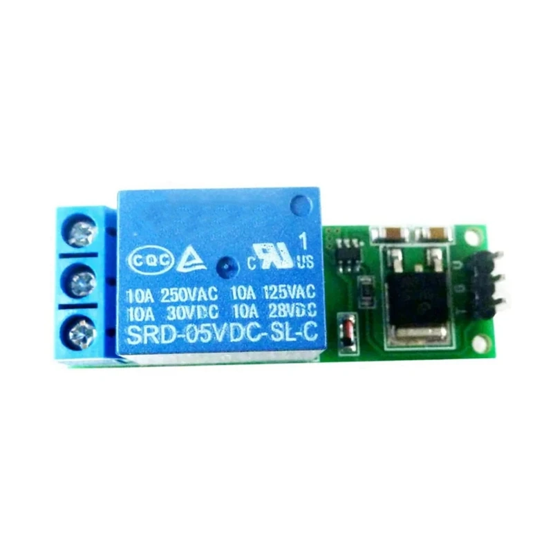For IO25B01 Single Channel 6-24V Self-Locking Relay Switch Locking Relay Low Pulse Trigger Board